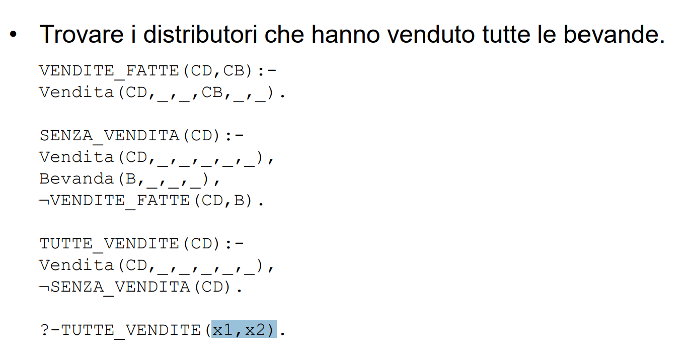 Datalog Esempio