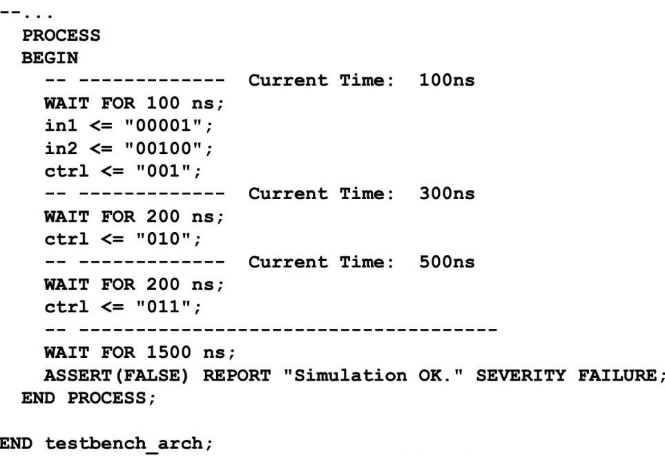 Simulation VHDL